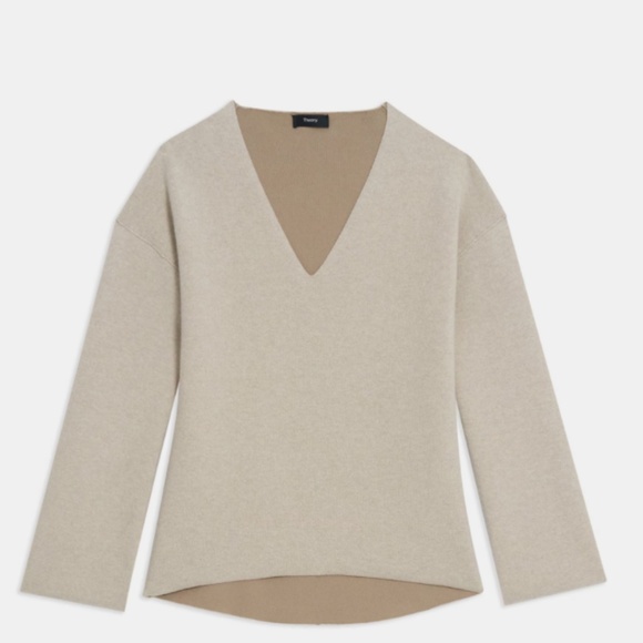 Reversible Karenia Sweater in Felted Wool-Cashmere [Make an Offer!] - Picture 4 of 9